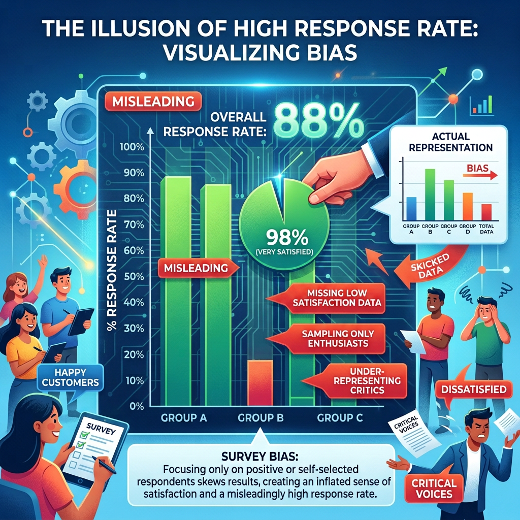 Beyond Response Rate: Measuring Survey Bias Correctly